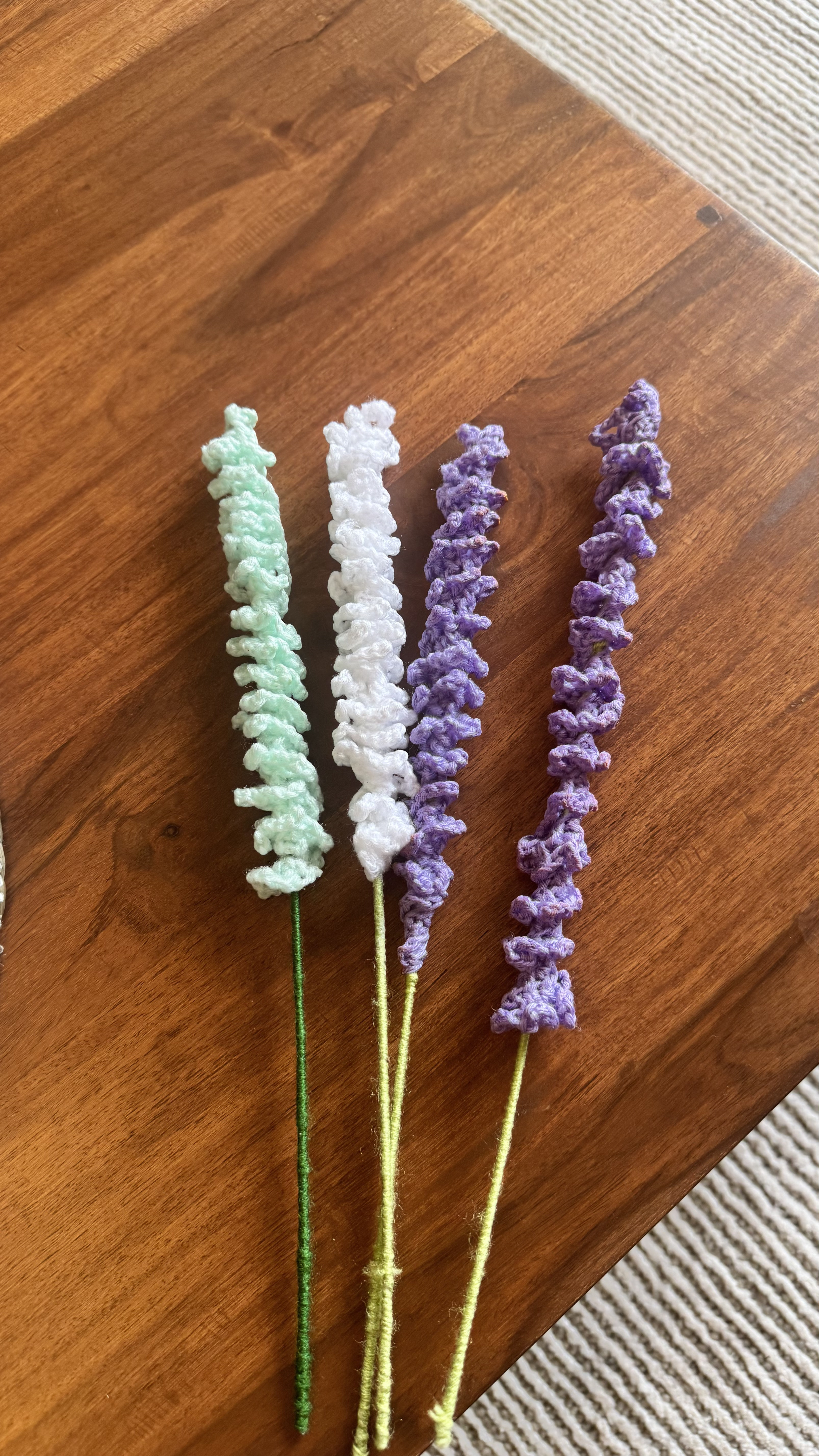 Crochet Multicolour Tulip Stick